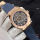 Copy Hublot Classic Fusion Skeleton 43mm Watch Rose Gold Gummy Strap (5)_th.jpg